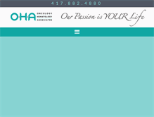 Tablet Screenshot of ohaclinic.com